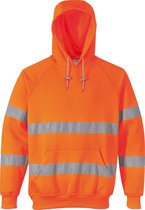 Portwest Hi-vis hooded sweatshirt, Oranje, Maat M