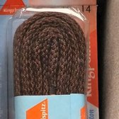 3 mm x 75cm Middelbruin - Rond Cord 100% katoen schoenveter