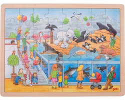 foto van Goki Houten Legpuzzel - Dierentuin, 48st.