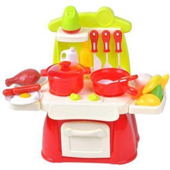 Kleine Speelkeuken Set Met Licht & Accessoires - Speelgoed Keuken  Keukenspullen -... | bol.com