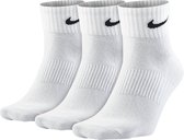 Nike Lightweight Quarter  Sportsokken - Maat 34-37 - Unisex - wit