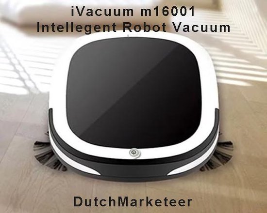 iVacuum Intelligente Robot Stofzuiger | Microfiber | Ovaal | Wit/Zwart |  Sterke accu |... | bol.com