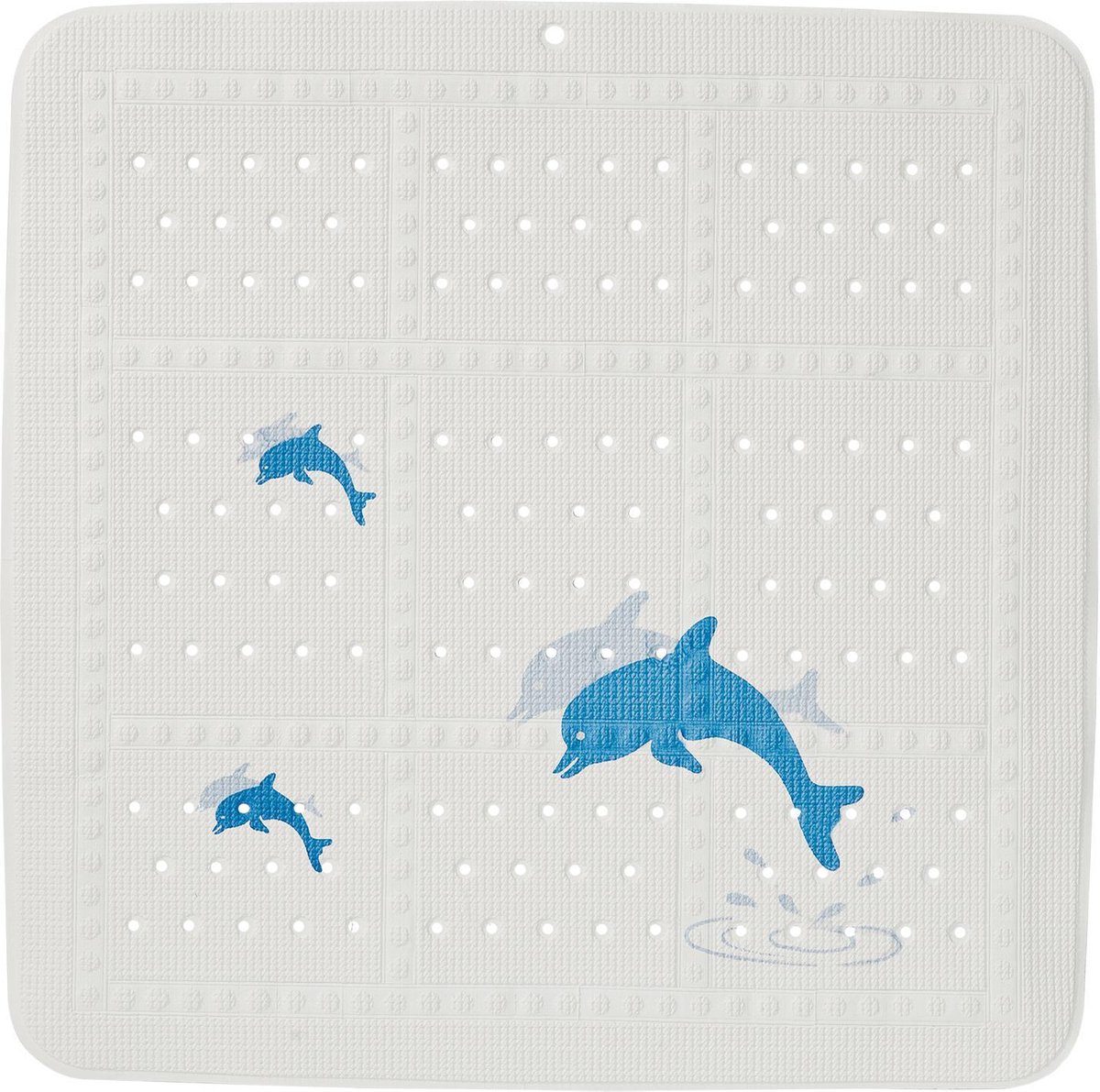 Sealskin Montreal - Antislipmat 55x55 cm - PVC - Wit / Blauw