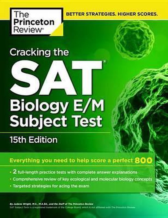 ISBN Cracking the SAT Biology E/M Subject Test 15e, Education, Anglais, 496 pages
