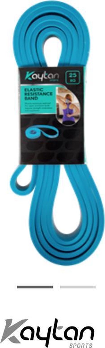 Kaytan Sports - elastische weerstandsband - 25kg - Blauw