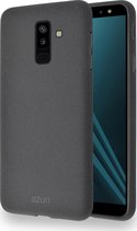 Azuri flexible cover met zandtextuur - grijs - voor Samsung A6 Plus (2018)