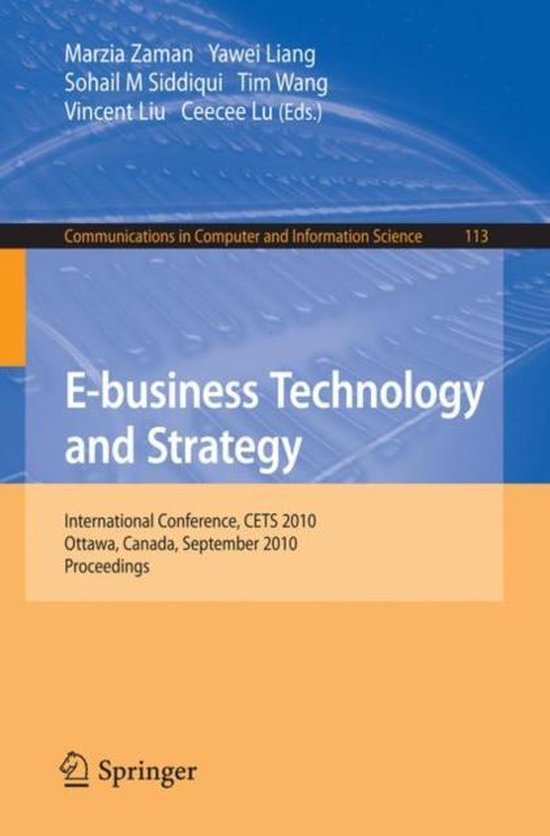 E business Technology and Strategy - cover