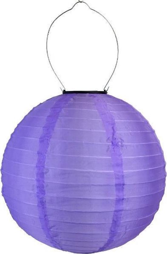 Lampion-Lanternes Lanternes solaires violet 35 cm - rondes