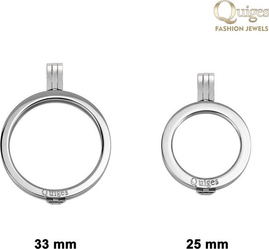 Quiges Modulo Charm Link 9mm In Acciaio Inox | Bracciale A Catena Stile Italiano, Universale Donna