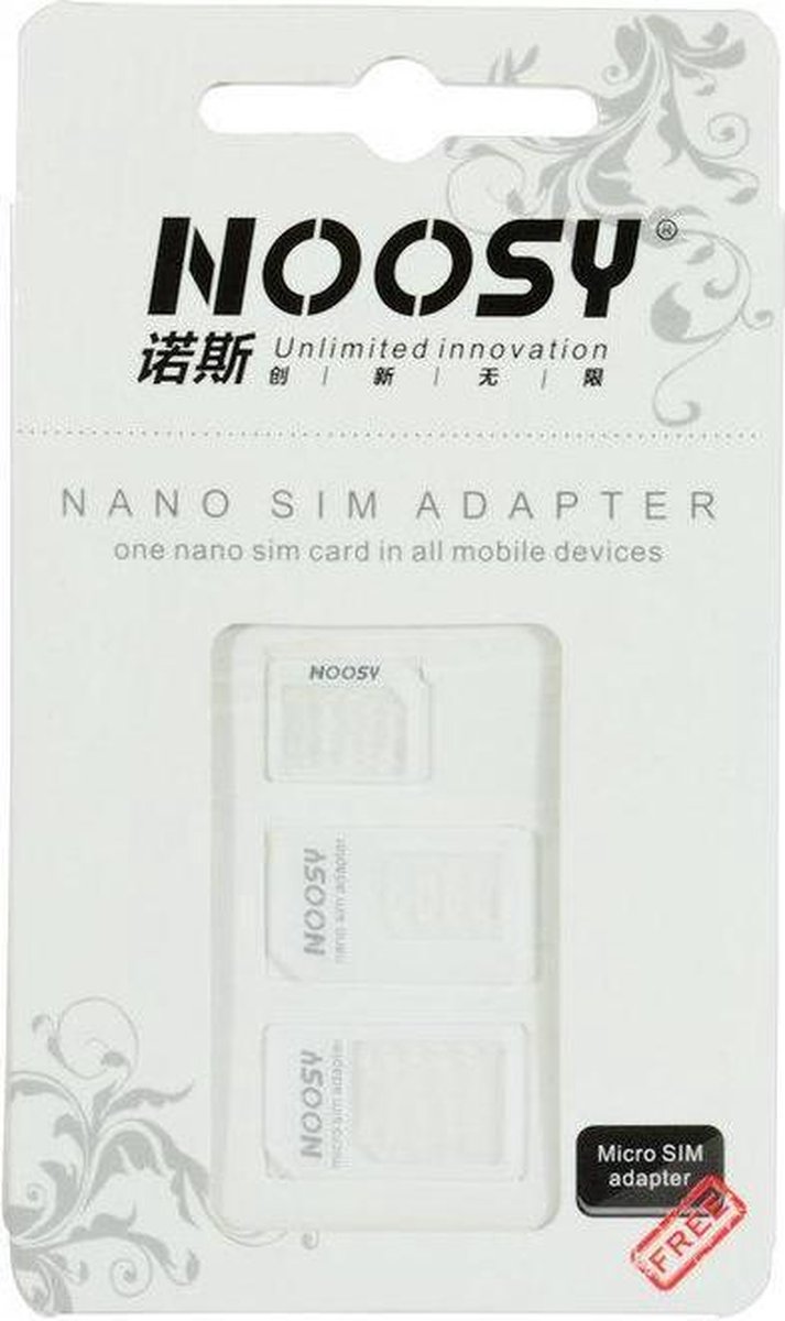 Noosy Nano-SIM Adapter Kit, 3 Pack - Electronixs