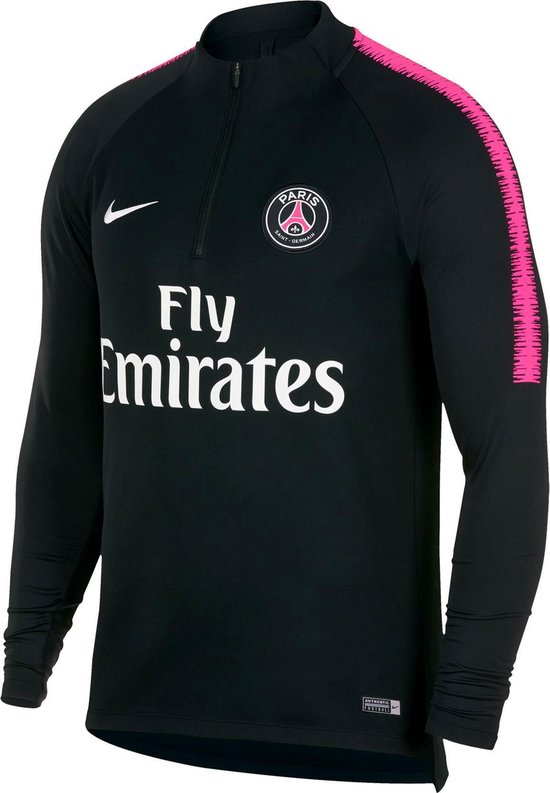 vinger verbergen Matroos Nike Paris Saint-Germain Dry Squad Drill Sportshirt Heren - zwart/roze/wit  | bol.com