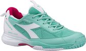 Diadora S. Pro Evo II SG - Tennisschoenen - Vrouwen - Maat 40 - Turquoise/Wit