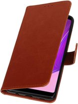 Bruin Pull-Up Booktype Hoesje voor Samsung Galaxy A9 2018