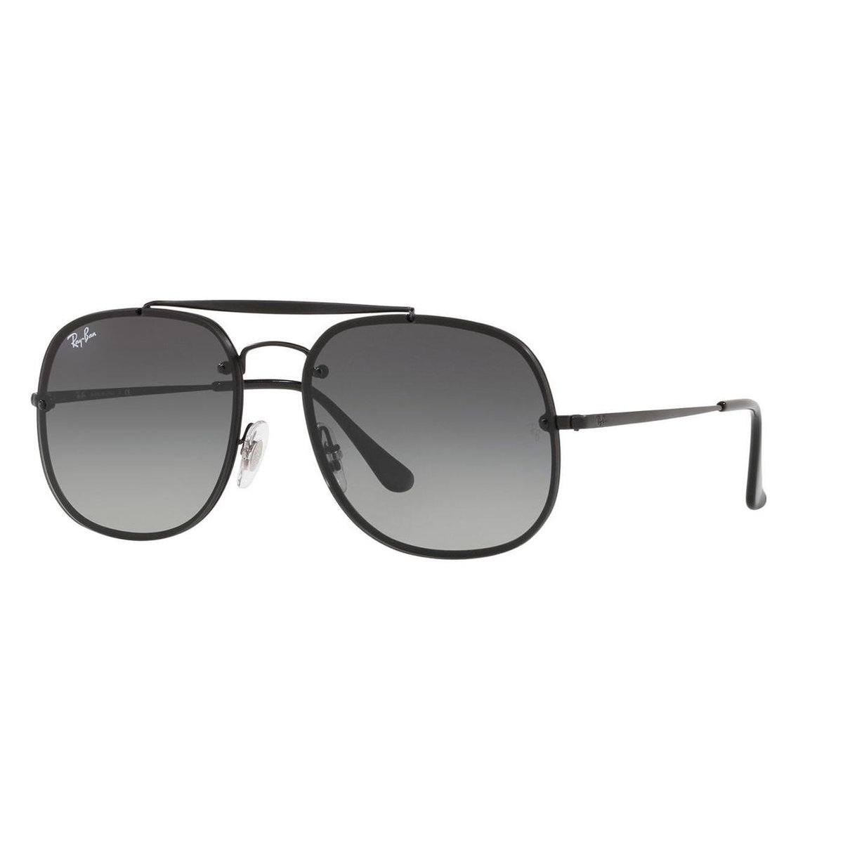 Ray-Ban RayBan Blaze General zonnebril - zwart montuur met grijze gradiënt lenzen - 58 mm - RB3583 153/11 58-16
