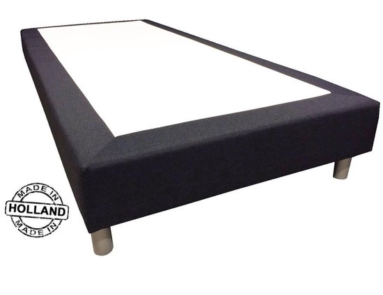 Slaaploods.nl Basic - Boxspring exclusief matras - 90x200 cm - Zwart