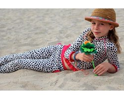 Ducksday - zwembroek - legging - meisjes - UPF50+ - Caje - UPF50+ - UV beschermend - 10 jaar - 134/140