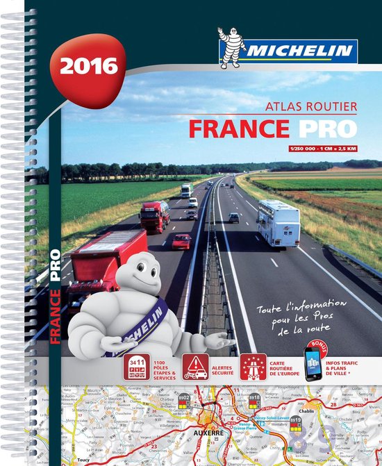 France Pro 2016 Trucker Spiral Atlas - cover