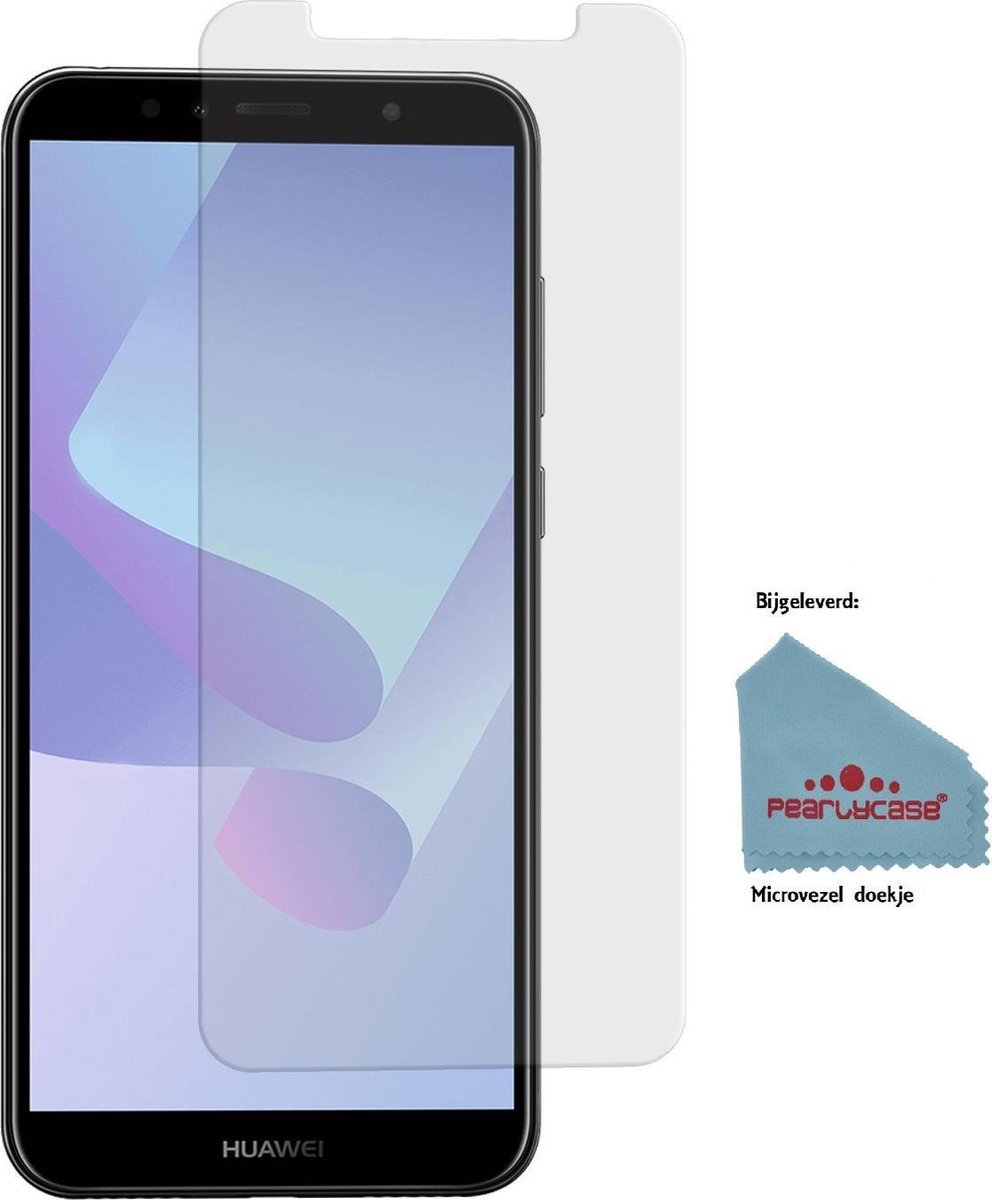 Pearlycase Tempered Glass / Glazen Screenprotector Geschikt voor Huawei Y6 2018