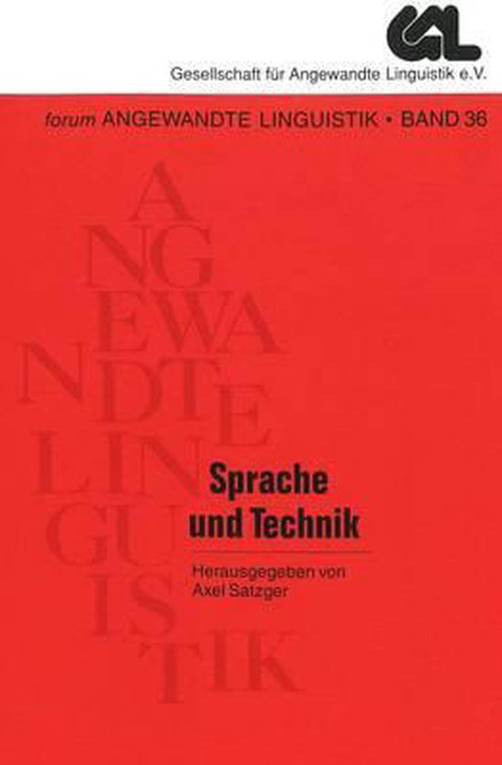 Sprache Und Technik - cover