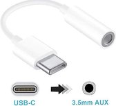 USB Type-C naar 3,5 mm AUX kabel Wit