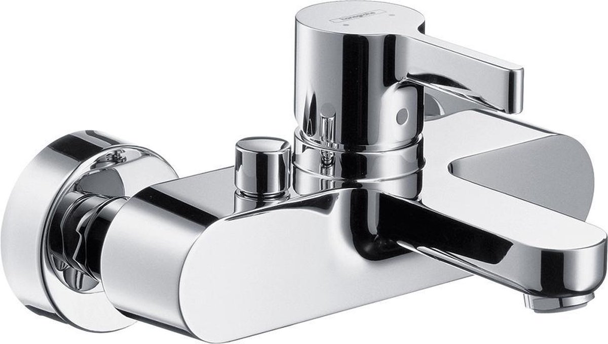 hansgrohe Metris S ééngreeps badmengkraan opbouw - voorsprong uitloop tussen de 167.5 mm en 175 mm