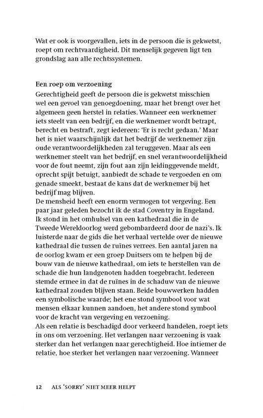 Als sorry niet meer helpt