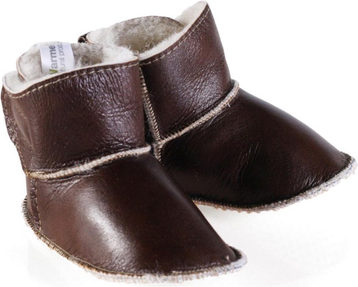 Woolwarmers Kindersloffen - Bruin - Maat 21/22