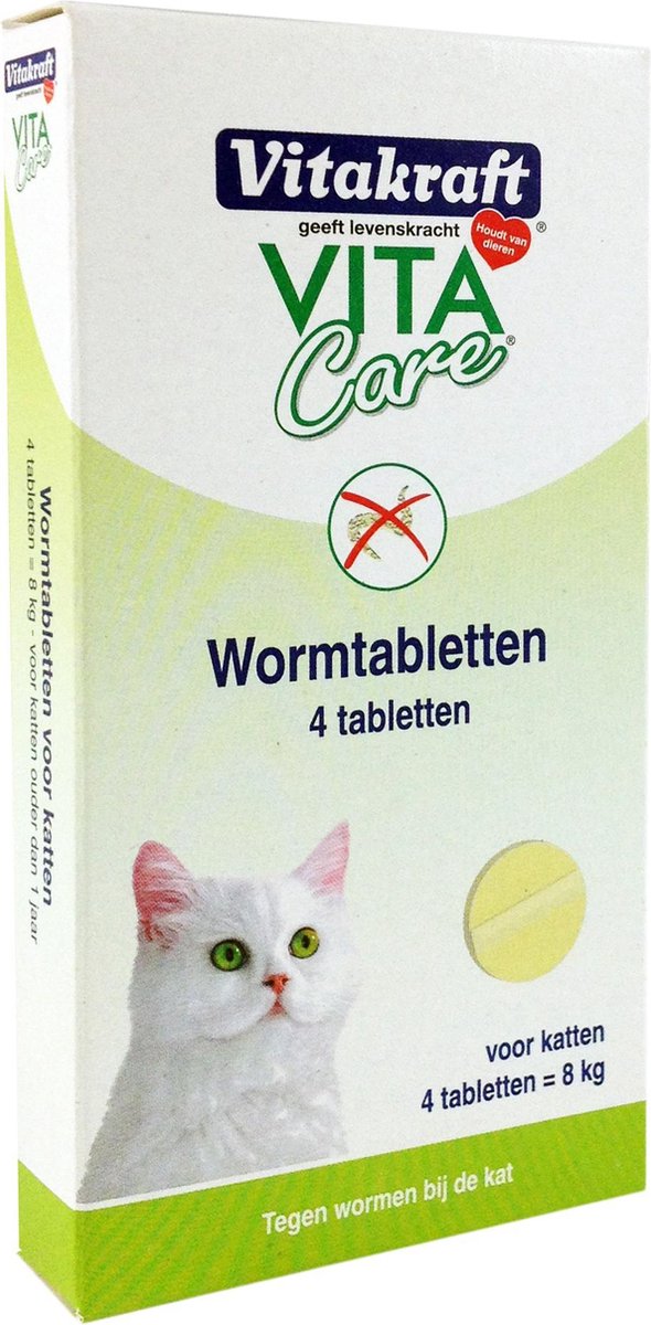 Vitakraft wormtabletten - 4 tabletten |