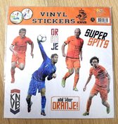 KNVB Vinyl stickers voetbal oranje