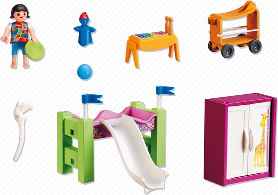 Kinderkamer met hoogslaper / Chambre d'enfant avec lit mezzanine