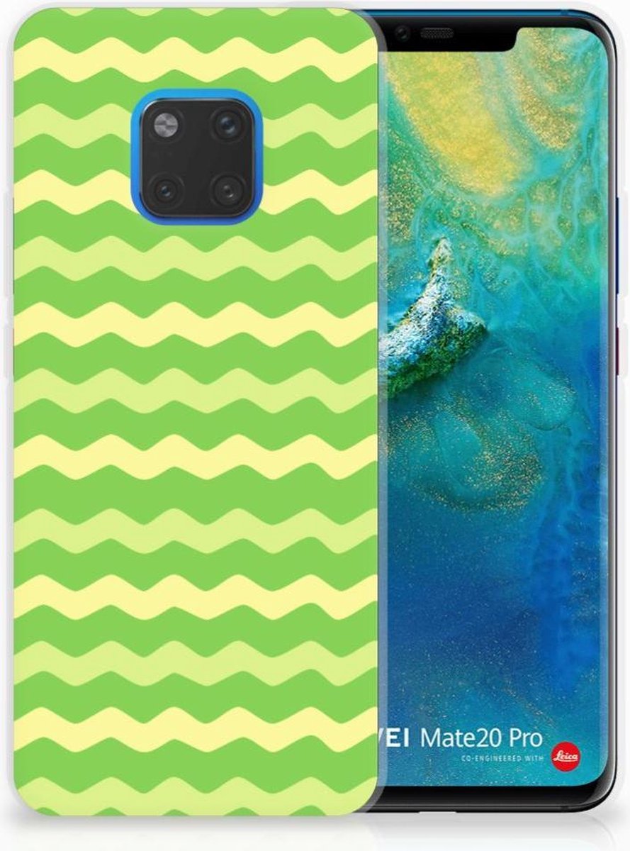Huawei Mate 20 Pro TPU bumper Waves Green