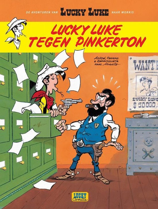 Cover van het boek 'Lucky Luke Avonturen Van / 004. Lucky Luke Tegen Pinkerton' van Achde/ godard