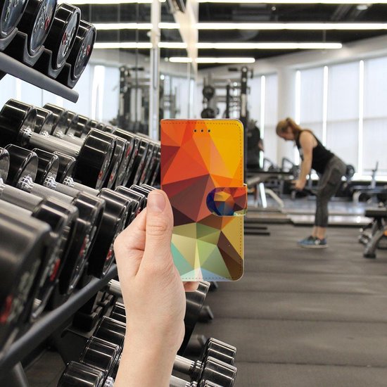 Coque pour Motorola Moto G7 Play Coque Téléphone Couleur Polygon