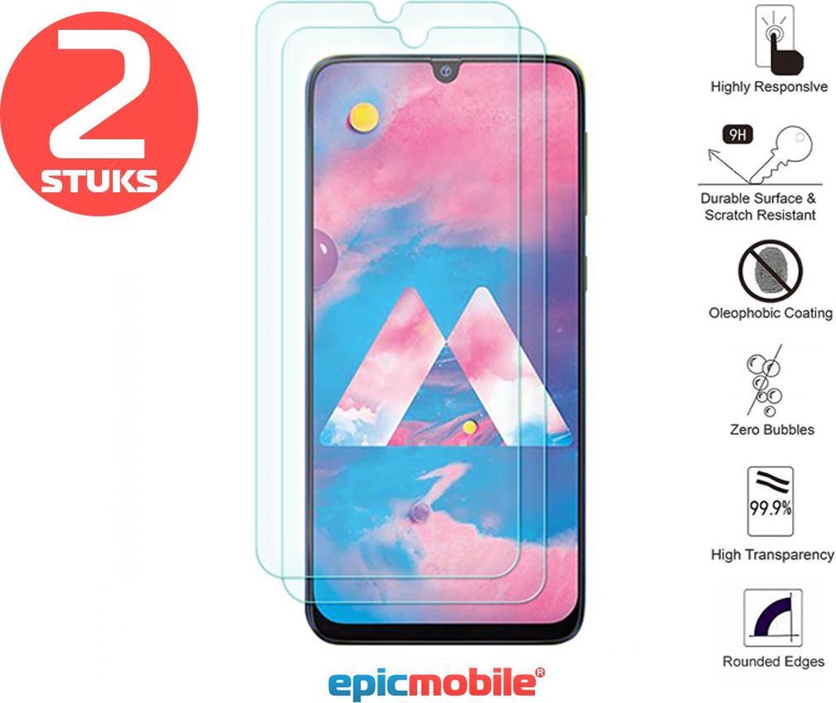 Screenprotector geschikt voor Samsung Galaxy A42 Screenprotector - Tempered Glass – 2Pack voordeelbundel