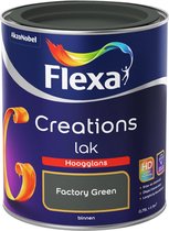 Flexa Creations - Lak Hoogglans - Factory Green - 750 ml