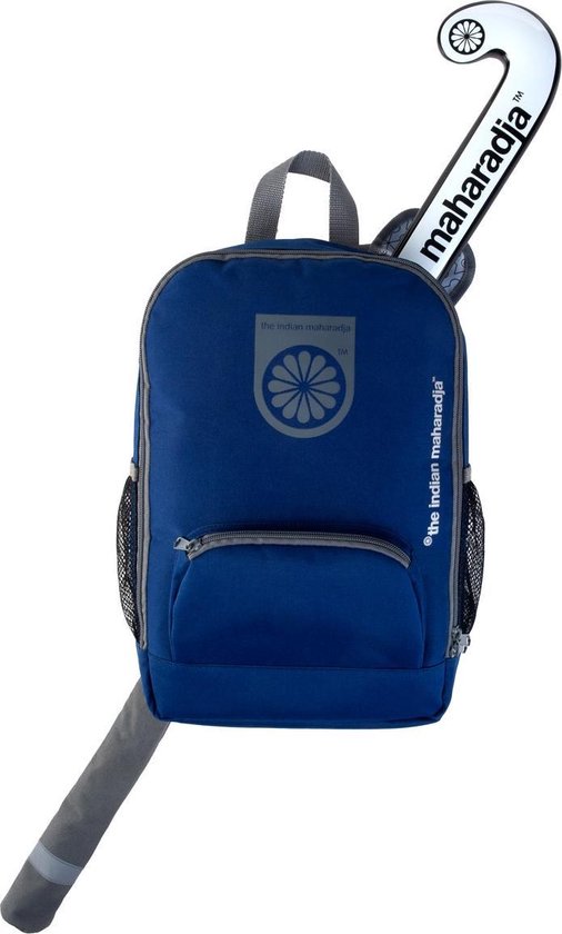 The Indian Maharadja Kids Backpack-blue- donkerblauw-grijs -  Hockeystickrugzak Kids | bol.com