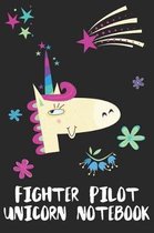 Fighter Pilot Unicorn Notebook
