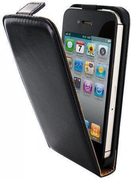 Integreren Bestuiven Houden Mobiparts Classic Flip Case Apple iPhone 4/4S Black | bol.com