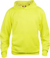 Clique Basic hoody jr Signaalgeel maat 130/140