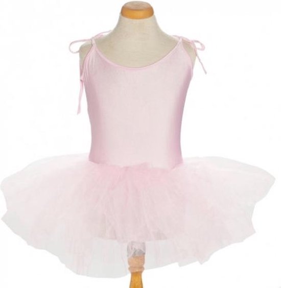 Balletpakje met Tutu -  Licht roze - Ballet -  Maat 122/128 (12) prinsessen verkleed jurk meisje