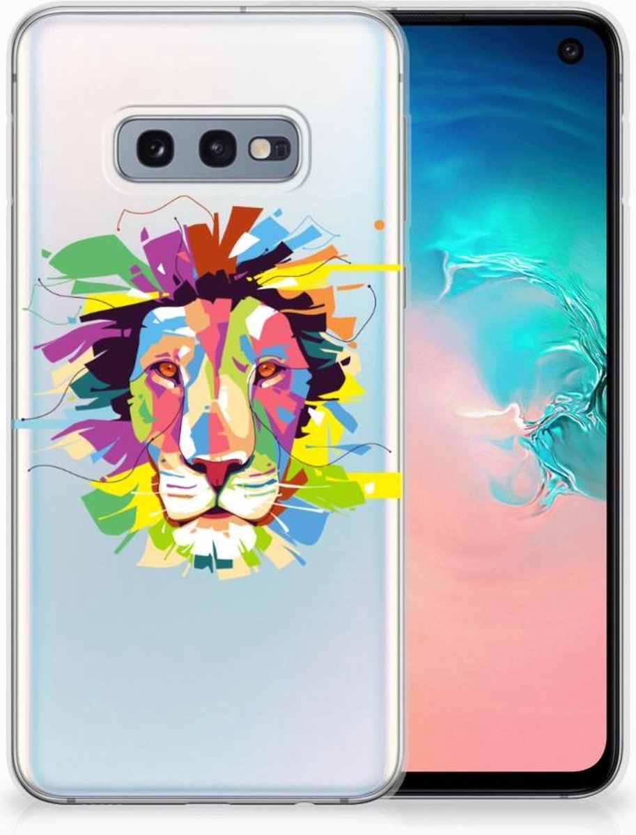 Samsung Galaxy S10e Telefoonhoesje met Naam Lion Color