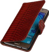 Samsung Galaxy On5 - Slang Rood Booktype Wallet Cover