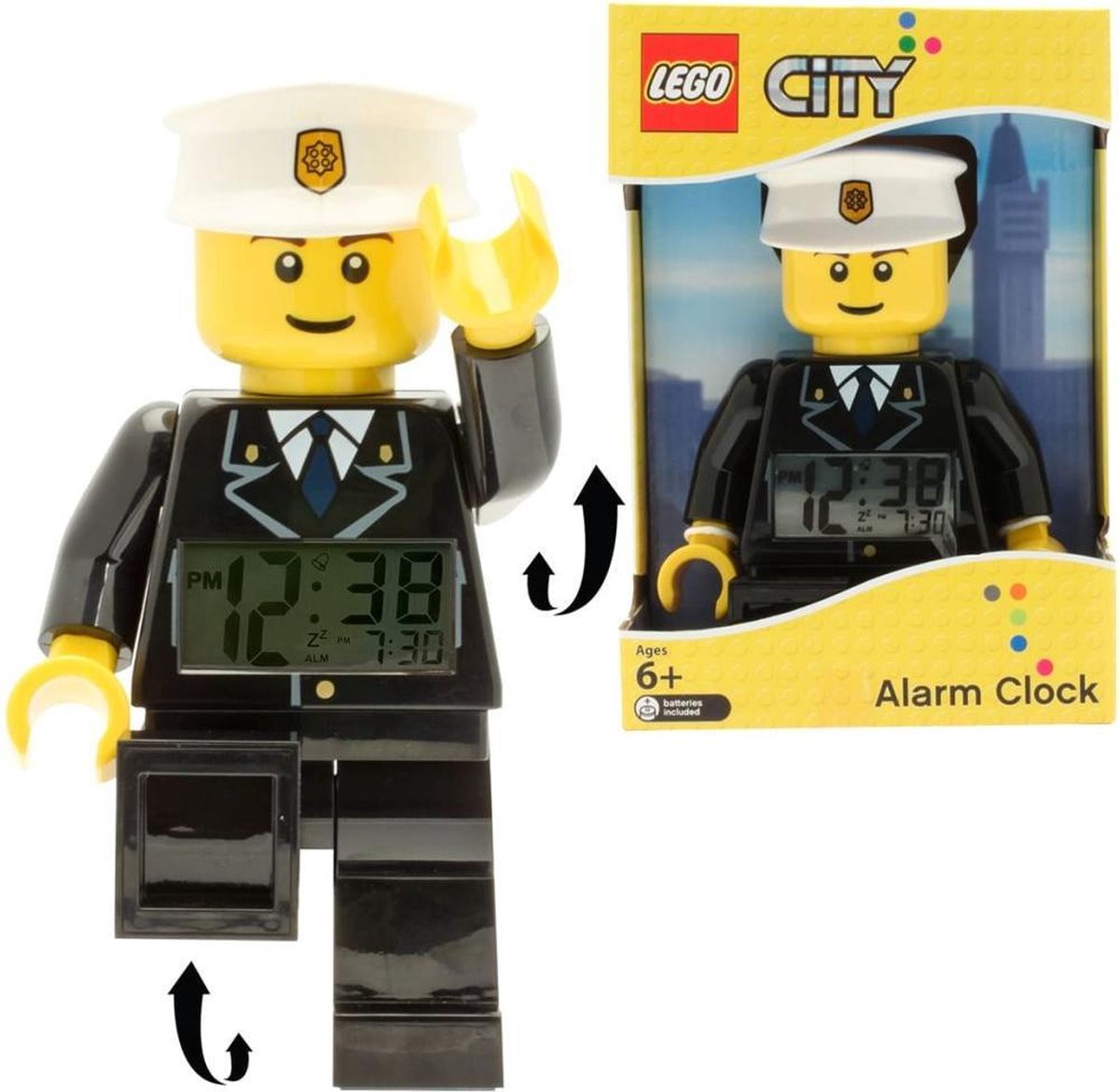 LEGO City Wekker Politiemanfigguur | bol.com