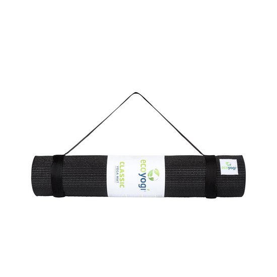 Ecoyogi Yogamat - Zwart - 200 x 61 x 0.6 cm van Ecoyogi — afbeelding 2