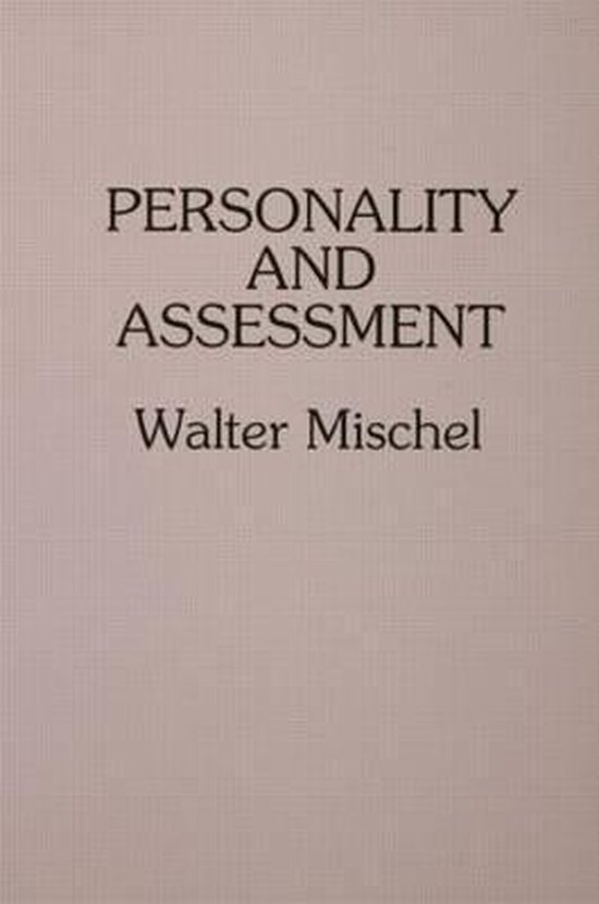 Personality and Assessment - cover