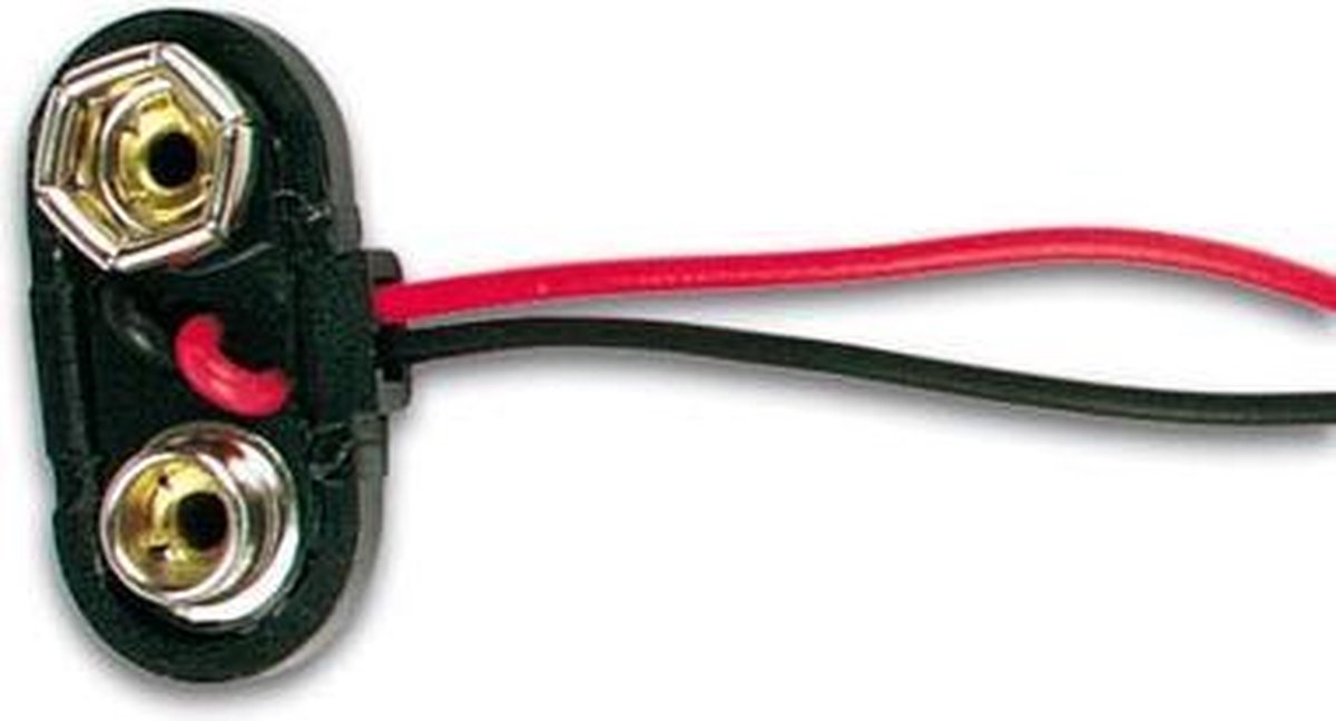 Batterijclip Voor 1 X 9V-Cel (
