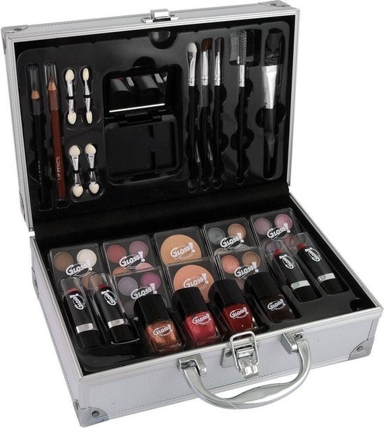 Make-up doos - beautycase - 45-delig - cosmetica - make-up koffer - make-up  - DisQounts | bol.com