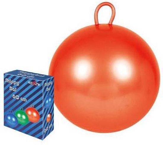 Foto: Summer play skippybal oranje 60 cm pvc springbal kinderen buitenspeelgoed