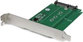 StarTech.com M.2 naar SATA SSD-adapter in uitbreidingssleuf gemonteerd