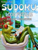 Famous Frog Sudoku 1,000 Puzzles, 500 Easy and 500 Medium